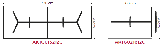 Mesas de reunión · Ancho 120 cm
