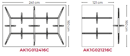 Mesas de reunión · Ancho 160 cm