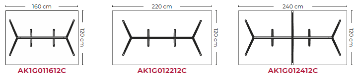 Mesas de reunión · Ancho 120 cm