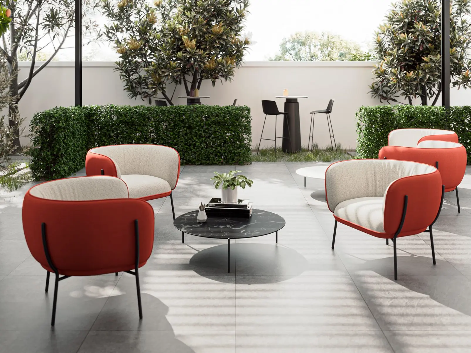 Mesa Eidos con asientos Globb