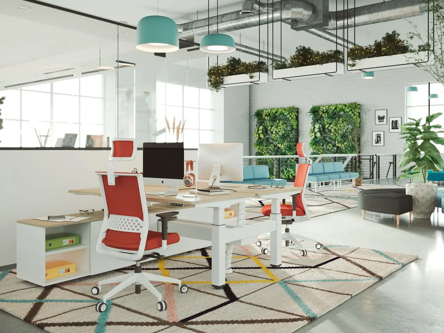 Oficina de diseño moderno con Stay y Mobility