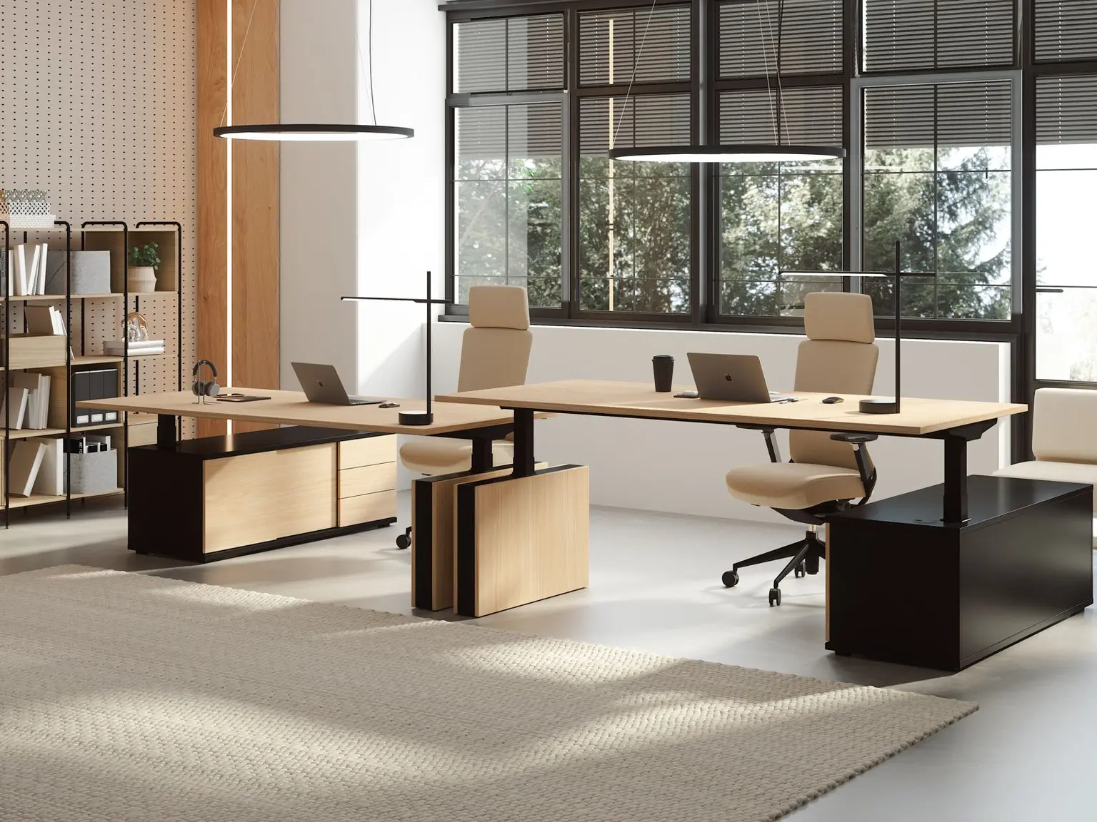 Despacho doble ergonómico