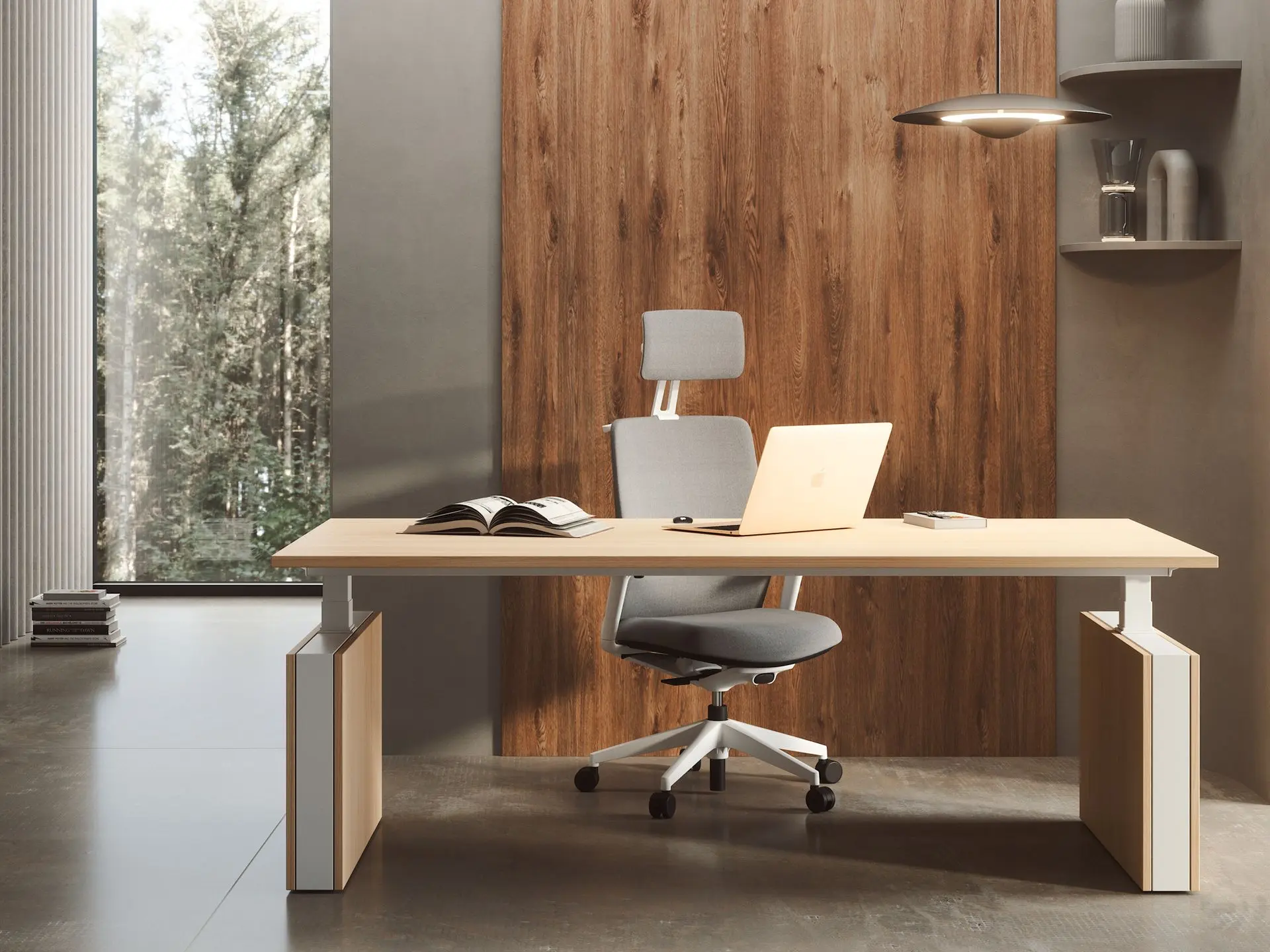 Despacho de dirección con mesa elevable