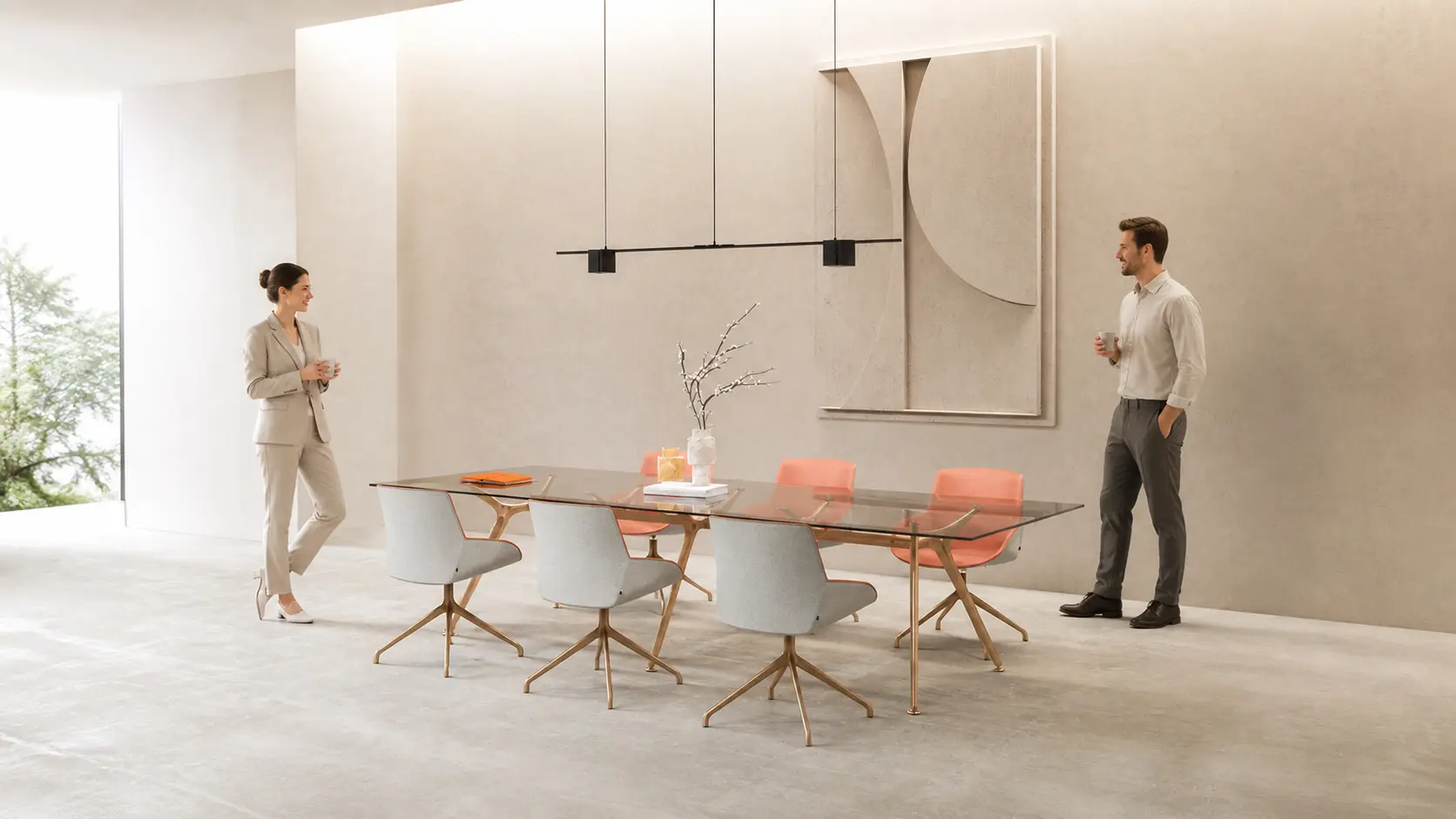 Sala de reuniones con mesa Arkitek