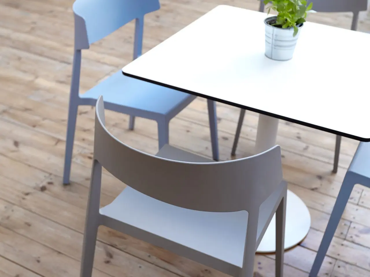 Mesa Tabula con silla Wing