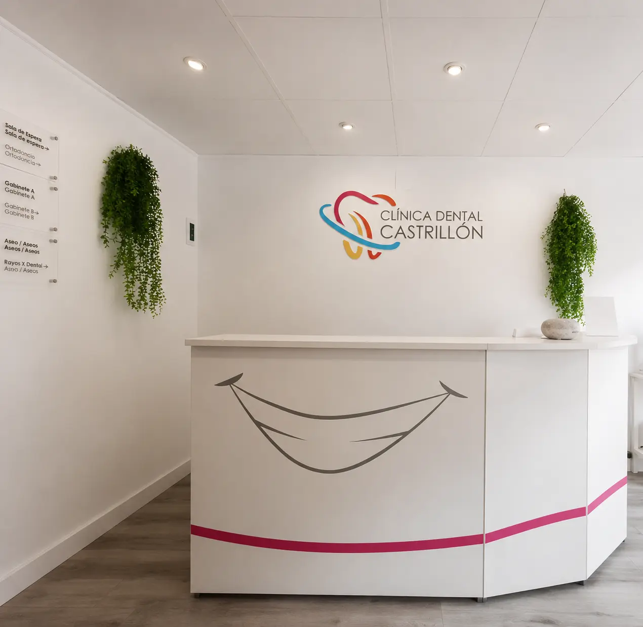 Mostrador personalizado en Clinica Dental
