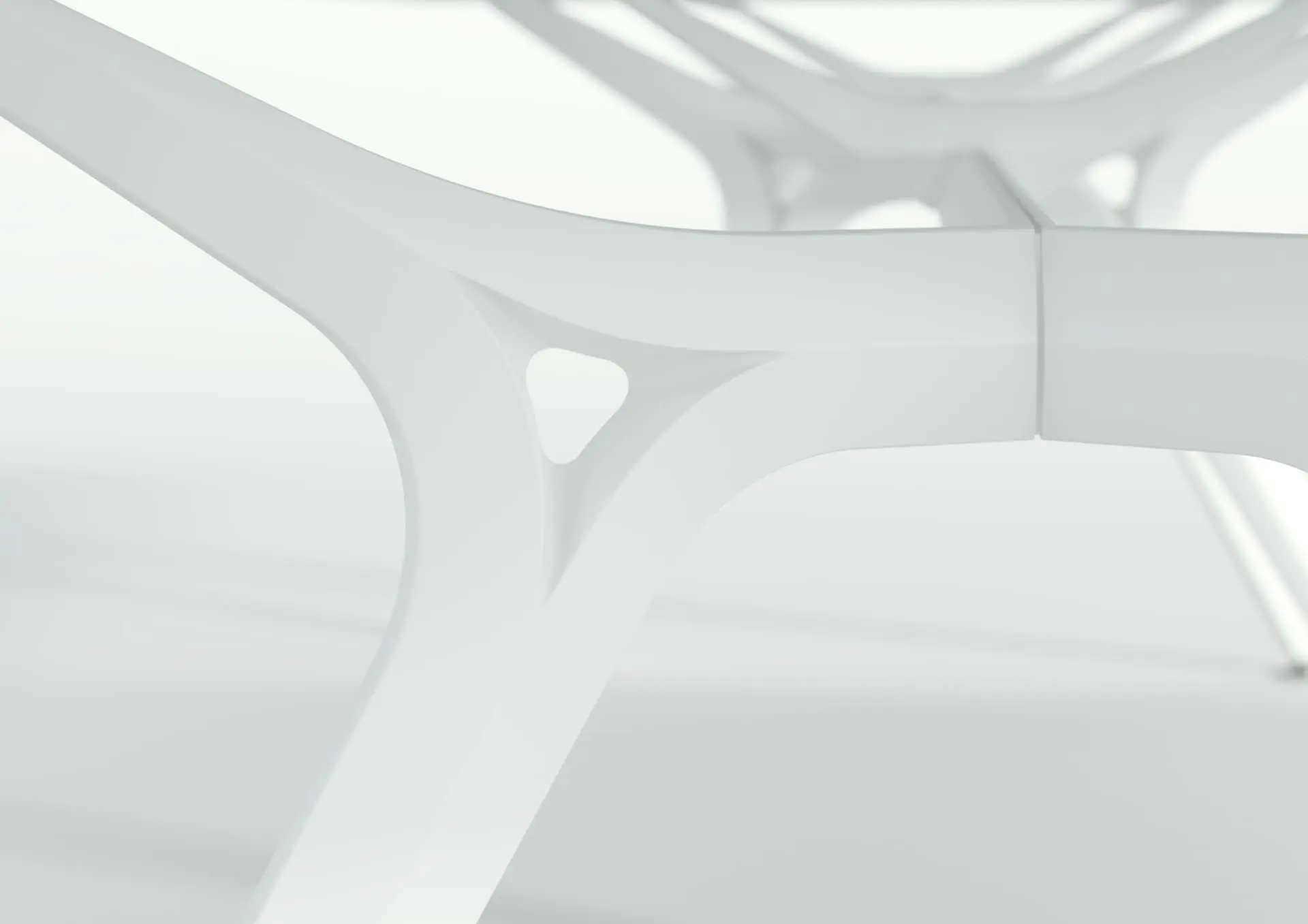 Mesa Arkitek estructura blanca