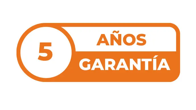 Esta pizarra verde ofrece en la superficie de escritura una garantía de 5 años.