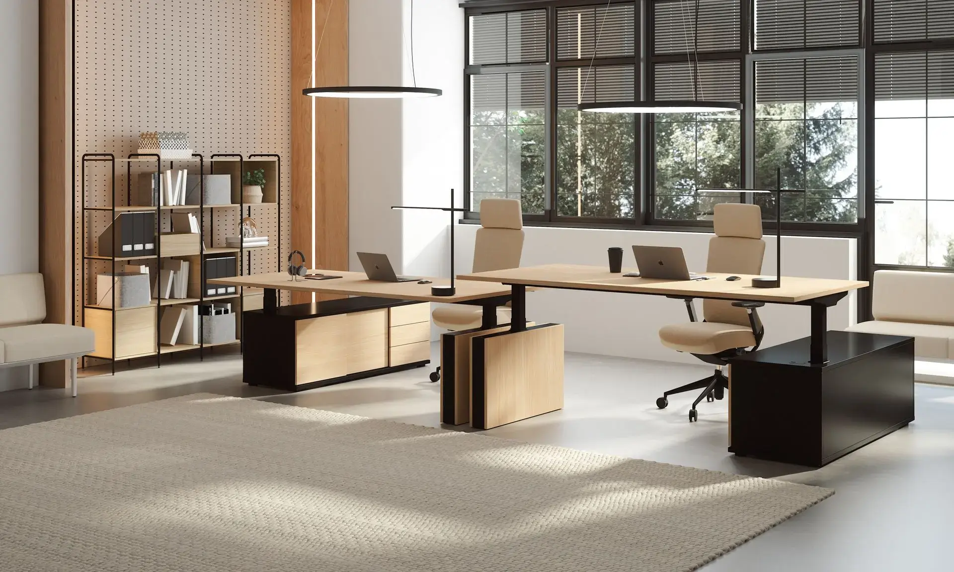 Mesa Mobility Executive de Actiu para trabajar de pie y sentado