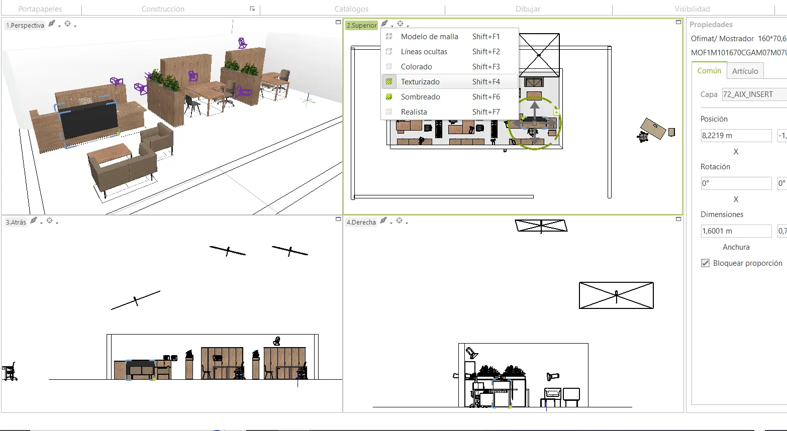 Diseñamos espacios de trabajo Diseño imagen 3D de muebles