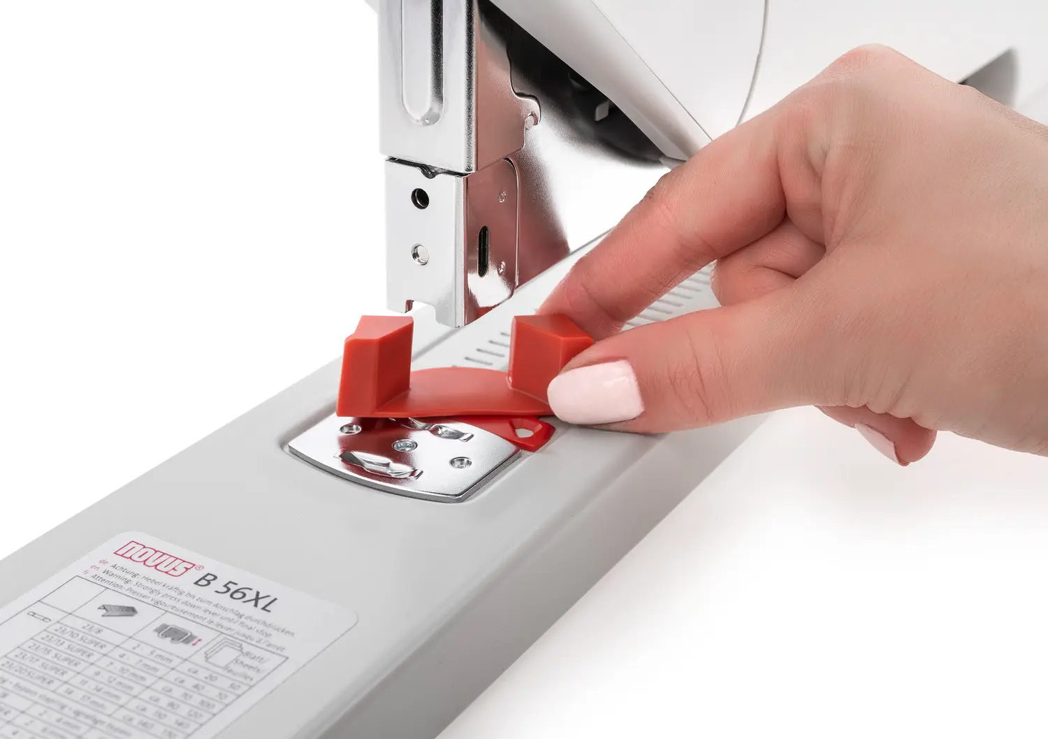 Práctica guía de papel de la grapadora NOVUS B 56XL