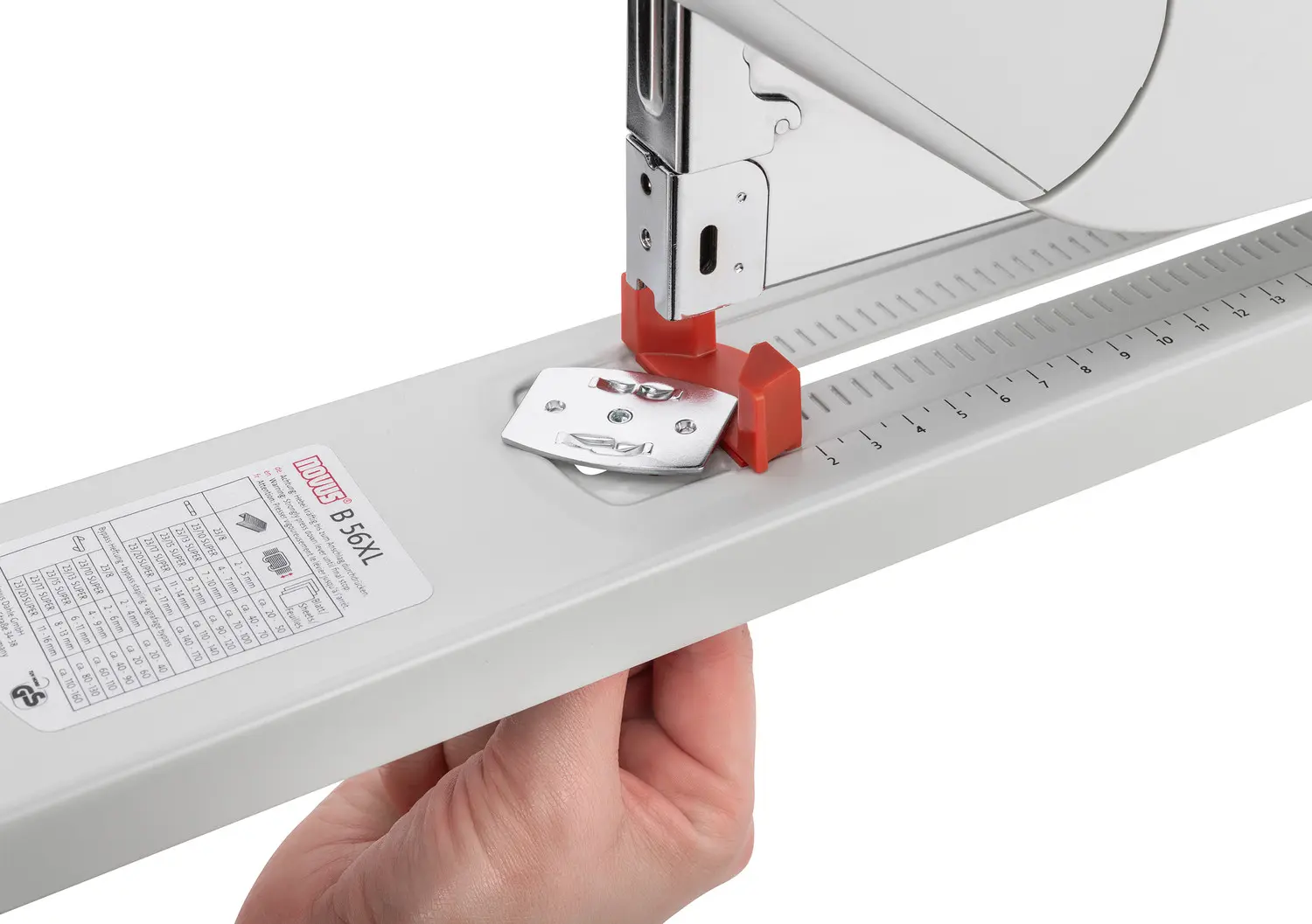 Sufridera rotativa de la grapadora NOVUS B 56XL