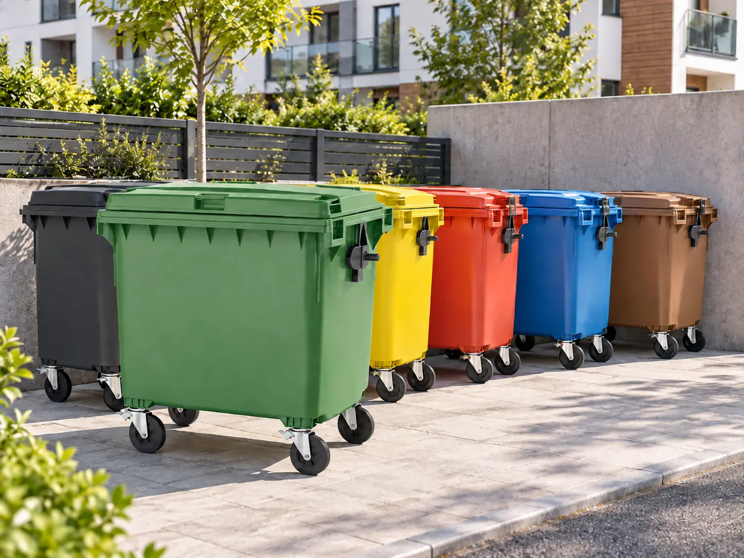 Contenedores de reciclaje para grandes volúmenes de residuo