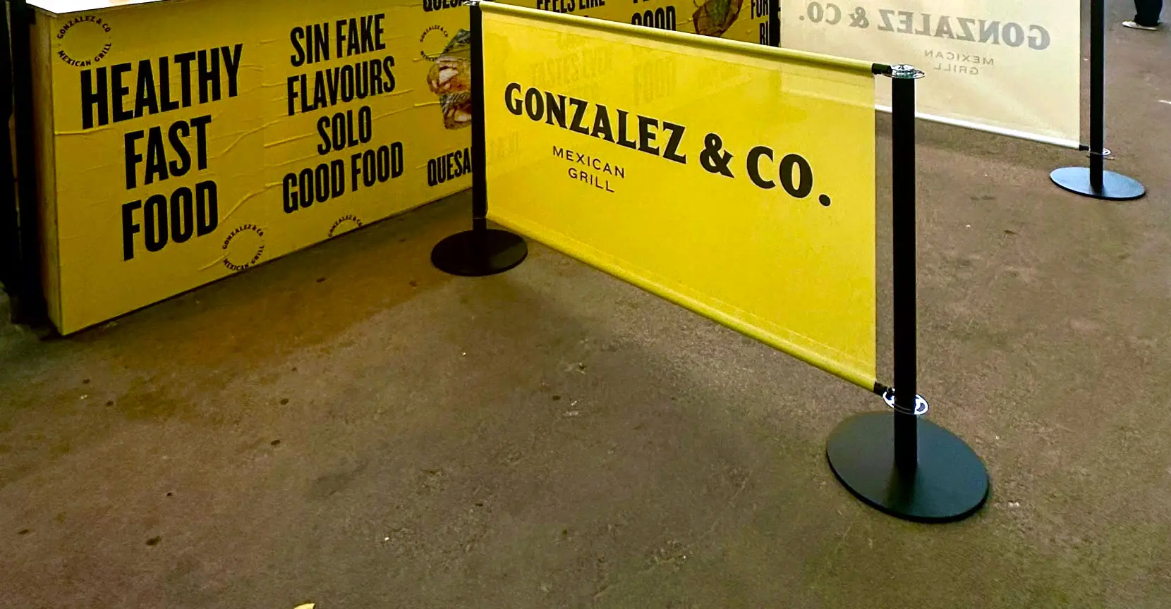 Nuestro poste Screen en feria gastronómica Nuestro poste Screen en feria gastronómica