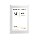 Caja de 100 fundas de plastificar DIN-A3 de 40 micras