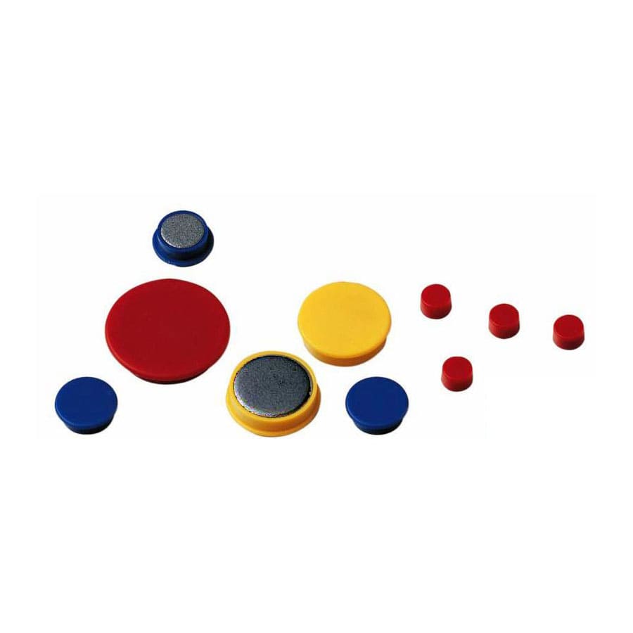 Imanes de colores para pizarra magnética Faibo