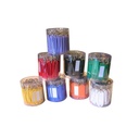 Llaveros portaetiquetas de colores en bote de 50 unidades