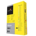 Paquete de 500 hojas de papel en color amarillo fuerte