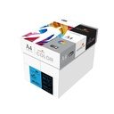 Caja de 5 paquetes de 500 hojas de papel en color azul turquesa