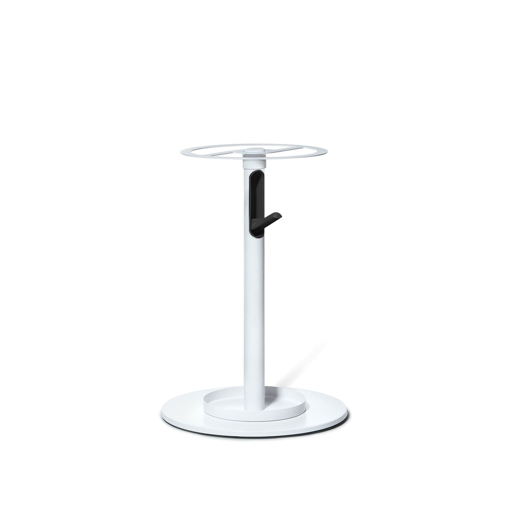 Paragüero de diseño Torino blanco con colgador abatible negro