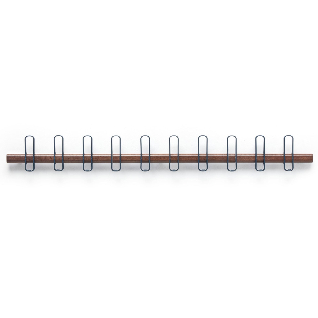 Perchero de pared Milard con colgadores en azul