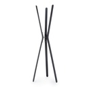 Perchero de diseño de madera lacada en negro antracita