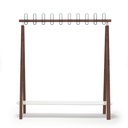 Perchero de pie Milard con colgadores en azul