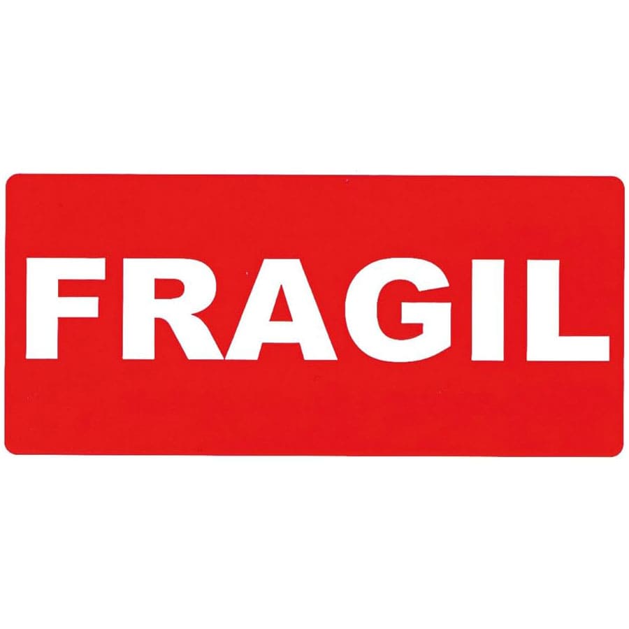 Etiqueta de FRAGIL en rollo