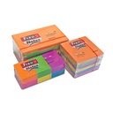 Notas de colores con adhesivo tipo pósit de marca Fixo al mejor precio
