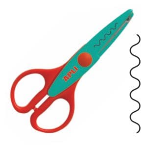 Tijeras para cortar en forma de ondas Apli Kids