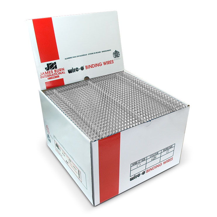 Caja de wire-O JBI en color blanco