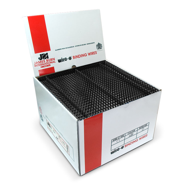Caja de wire-O JBI en color negro