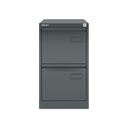 Archivador metálico de dos cajones para carpetas colgantes DIN-A4 en color antracita