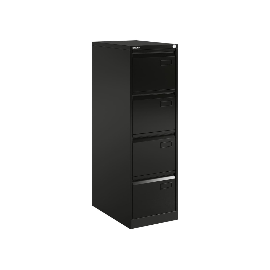 Archivador metálico de cuatro cajones para carpetas colgantes DIN-A4 en color antracita