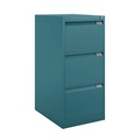 Archivador metálico Bisley BS Premium con tres cajones tamaño folio para clasificar carpetas colgantes en color Doulton