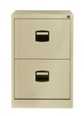 Archivador metálico de 2 cajones en color beige folio