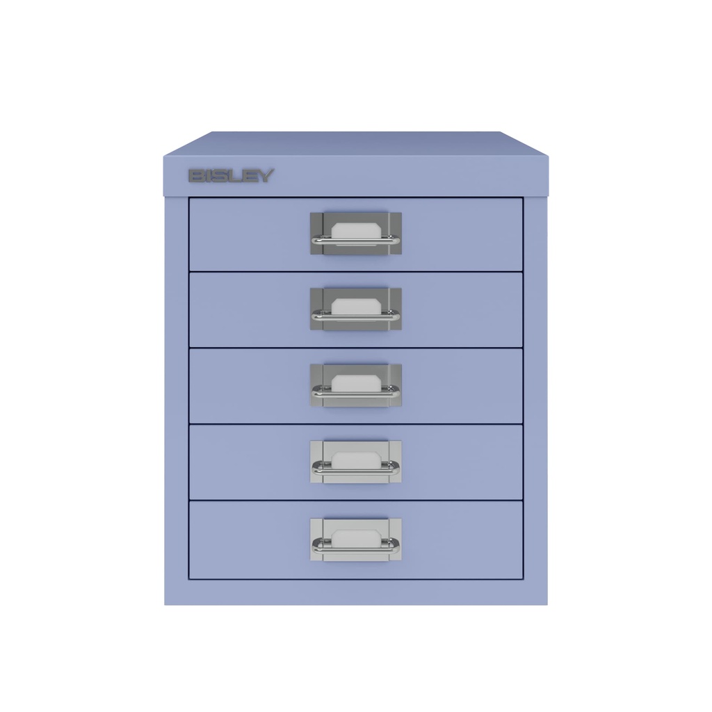 Vista frontal del fichero multicajones Bisley H125NL en color lila