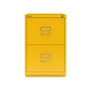 Archivador de dos cajones para carpetas colgantes amarillo