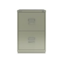 Archivador de dos cajones para carpetas colgantes gris medio