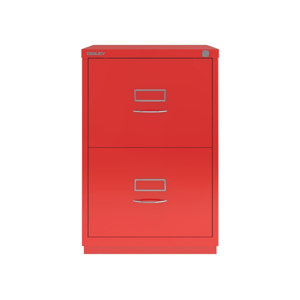 Archivador de dos cajones para carpetas colgantes rojo