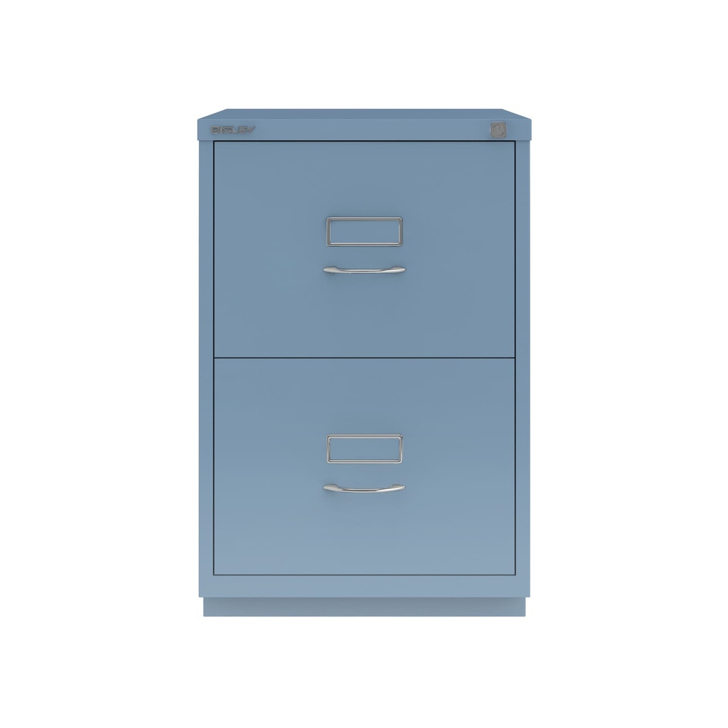 Archivador de dos cajones para carpetas colgantes azul