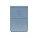 Archivador de dos cajones para carpetas colgantes azul