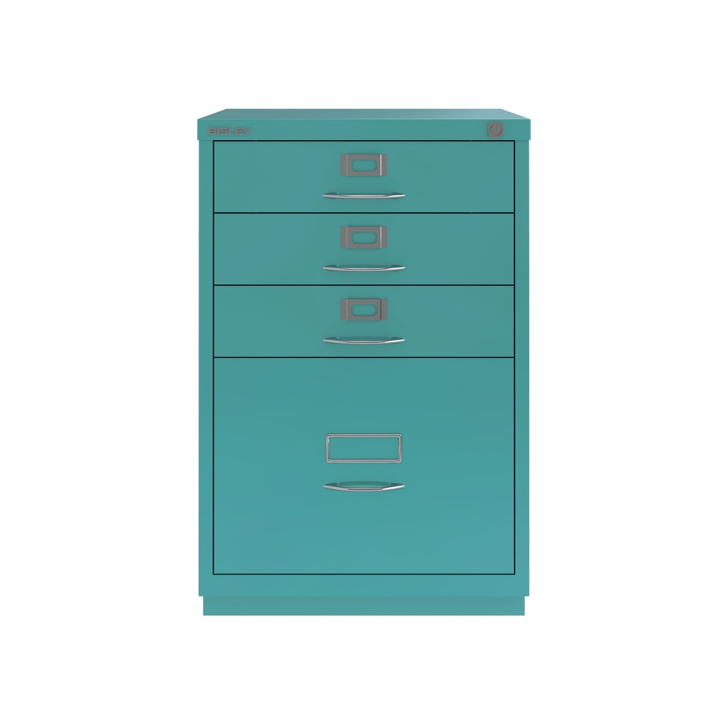 Archivador con cajones personales y de archivo de carpetas colgantes aguamarina