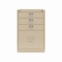 Archivador con cajones personales y de archivo de carpetas colgantes beige