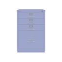 Archivador con cajones personales y de archivo de carpetas colgantes lila