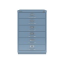 Cajonera con seis cajones personales azul