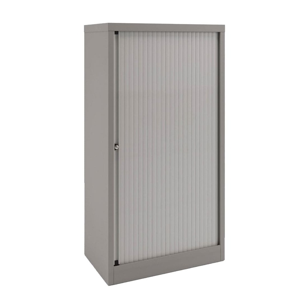 Armario de puerta persiana Bisley Essentials en color gris