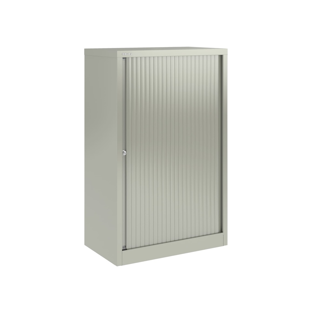 Armario de puerta persiana Bisley Essentials en color gris medio