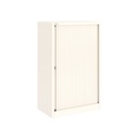 Armario de puerta persiana Bisley Essentials en color blanco tiza