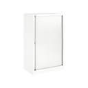 Armario de puerta persiana Bisley Essentials en color gris